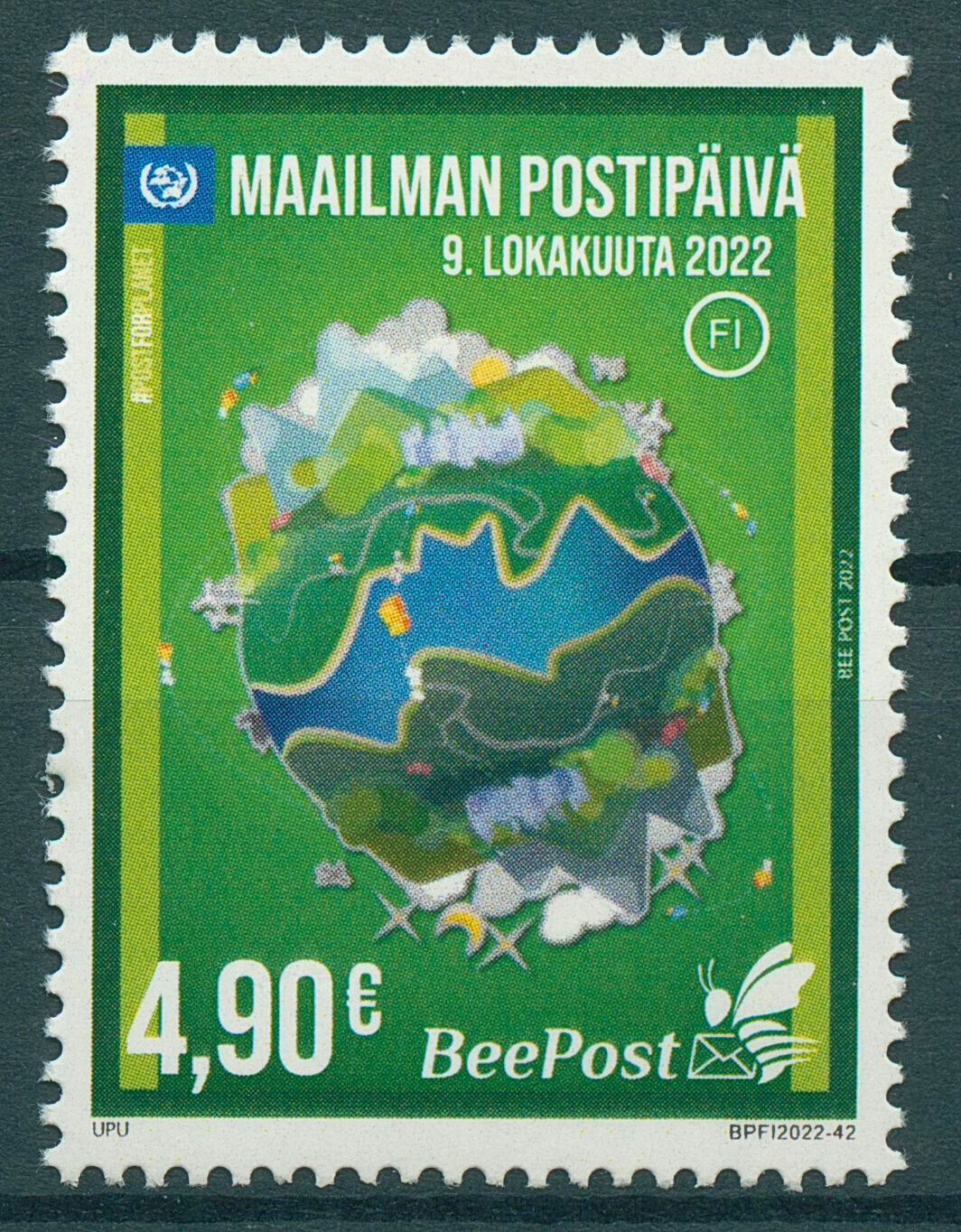Finland BeePost 2022 MNH Postal Services Stamps UPU World Post Day 1v Set