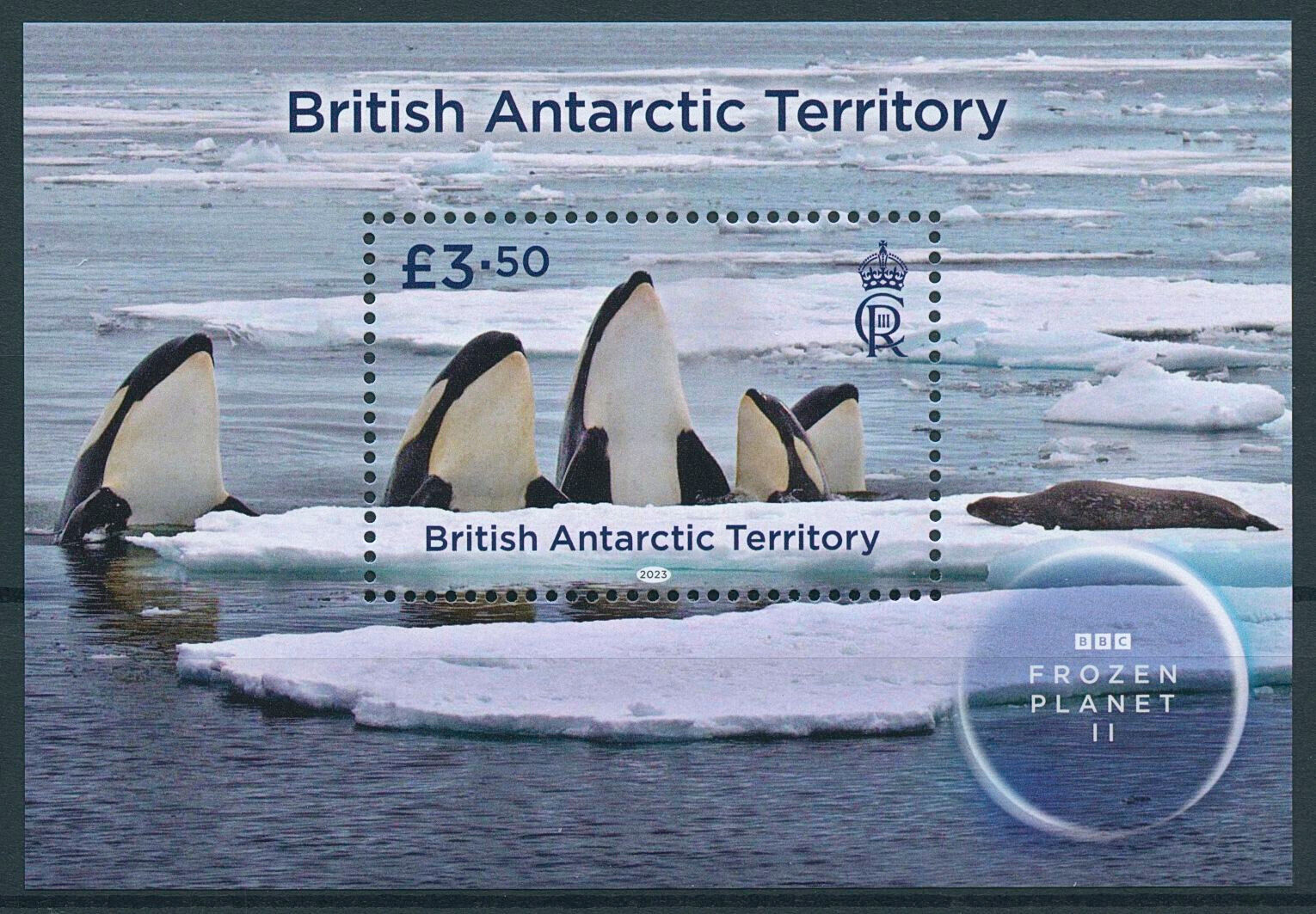 BAT 2023 MNH Marine Animals Stamps BBC Frozen Planet II Killer Whales 1v M/S