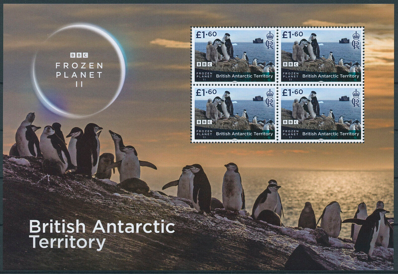 BAT 2023 MNH Marine Animals Stamps BBC Frozen Planet II Penguins Whales 4x 4v MS