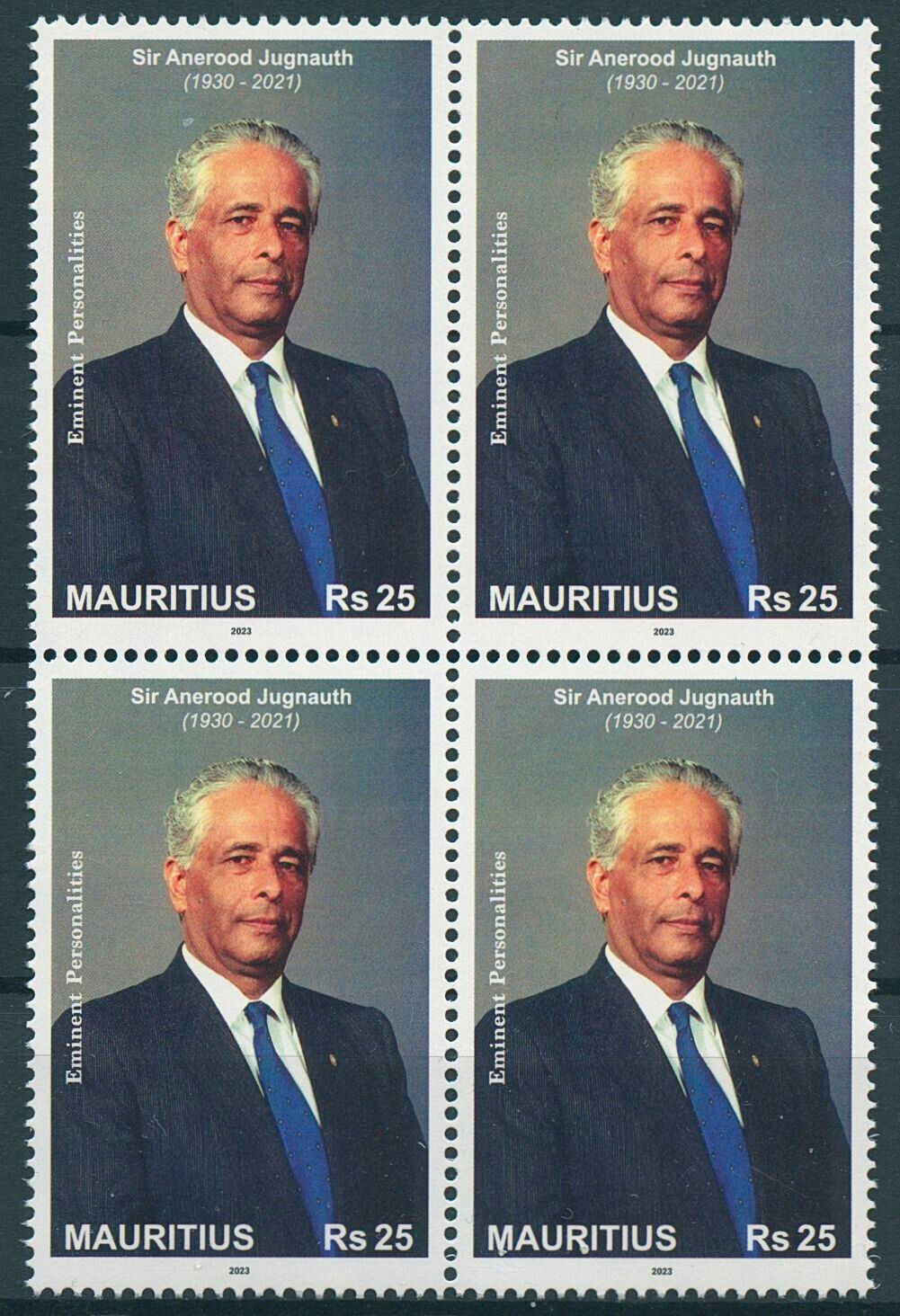 Mauritius 2023 MNH Politicians Stamps Sir Anerood Jugnaugth Presidents 4v Block
