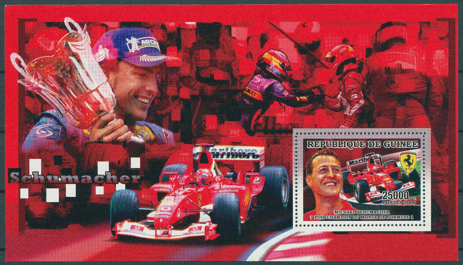 Guinea 2006 MNH Sports Stamps F1 Formula 1 Michael Schumacher 1v S/S III