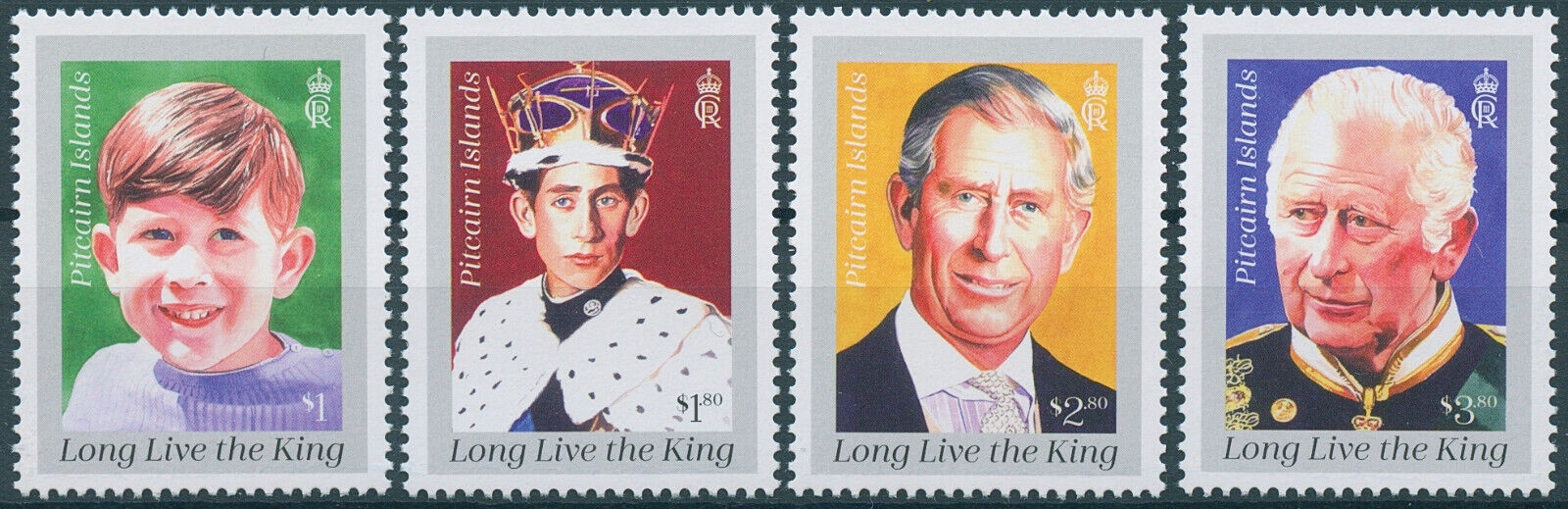 Pitcairn Islands 2023 MNH Royalty Stamps King Charles III Coronation 4v Set