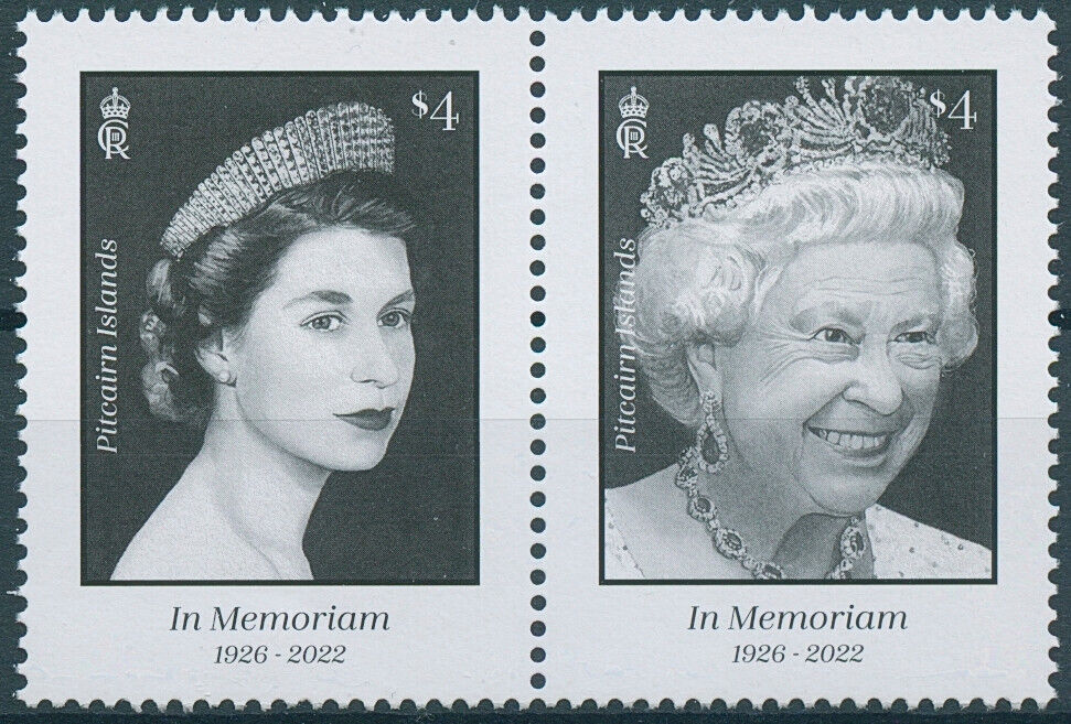 Pitcairn Islands 2023 MNH Royalty Stamps Queen Elizabeth II in Memoriam 2v Set