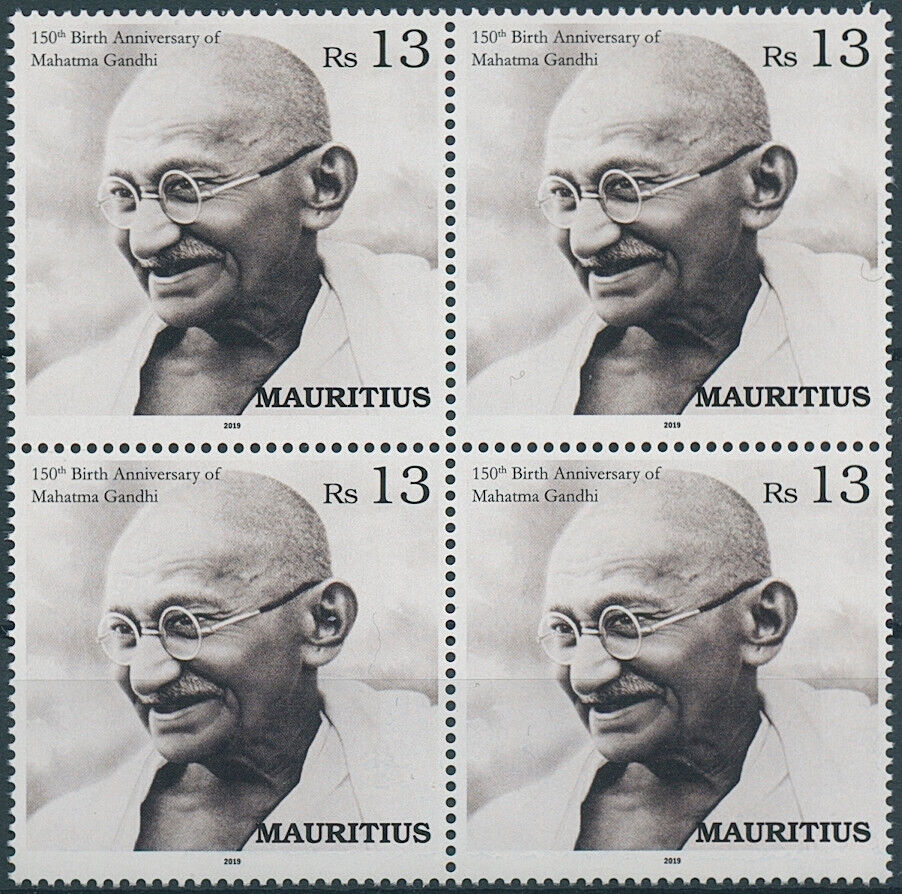 Mauritius 2019 MNH Mahatma Gandhi Stamps 150th Birth Ann Famous People 4v Block