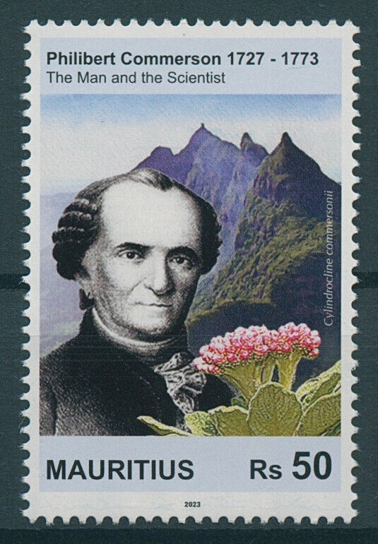 Mauritius 2023 MNH Flowers Stamps Philibert Commerson French Naturalist Nature 1v Set