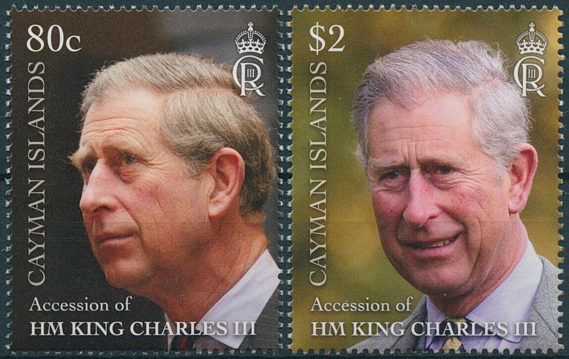 Cayman Islands 2023 MNH Royalty Stamps King Charles III Accession 2v Set