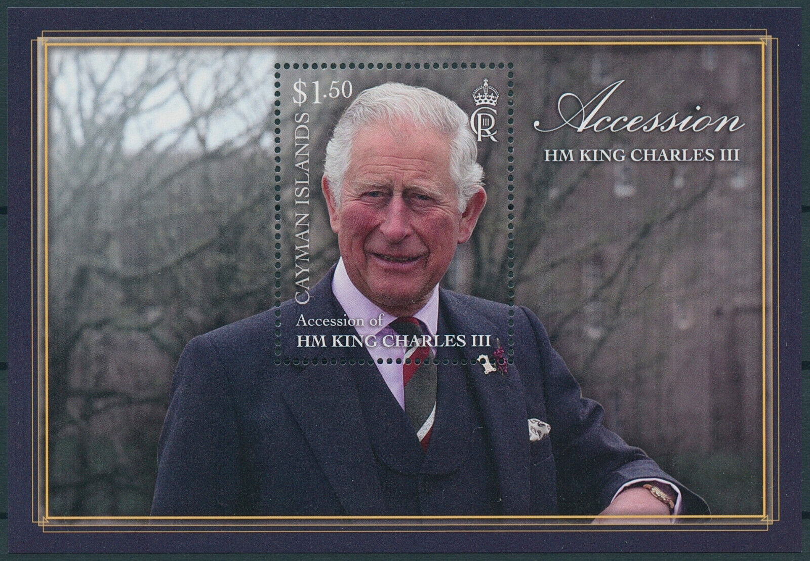 Cayman Islands 2023 MNH Royalty Stamps King Charles III Accession 1v M/S