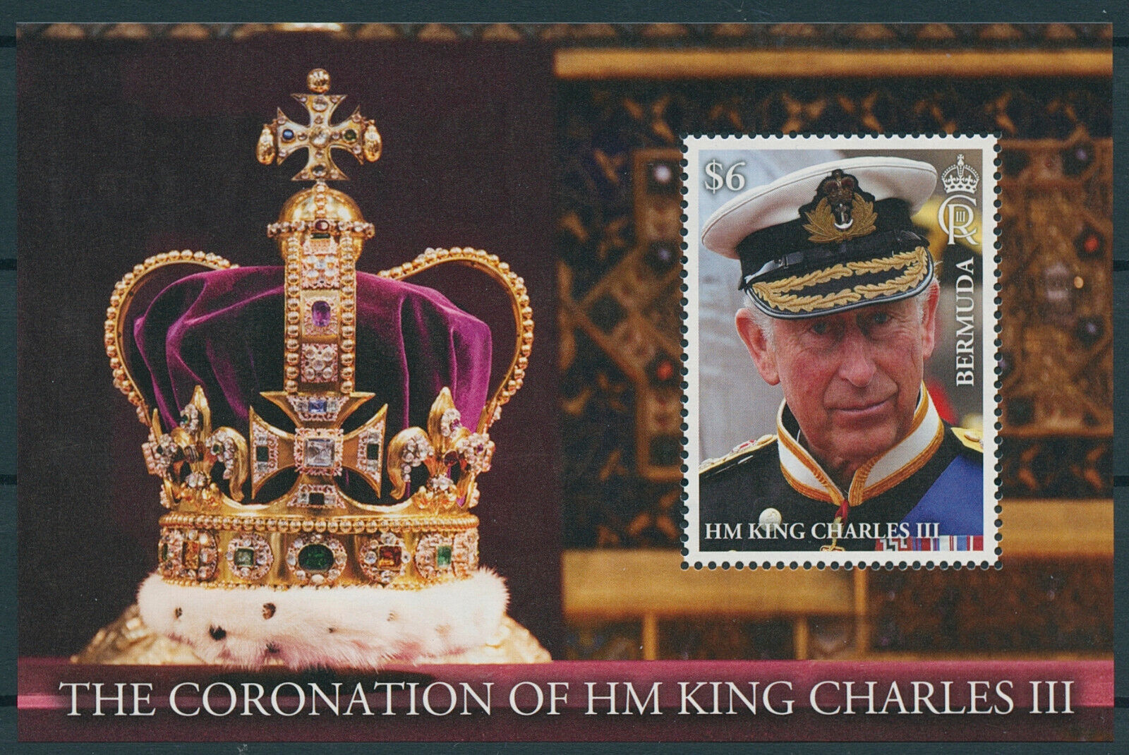 Bermuda 2023 MNH Royalty Stamps King Charles III Coronation 1v M/S