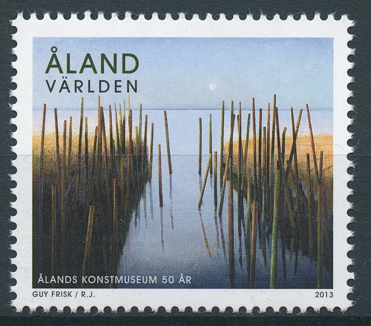 Aland 2013 MNH Aland Art Museum 50 Years 1v Set Museums Paintings Stamps