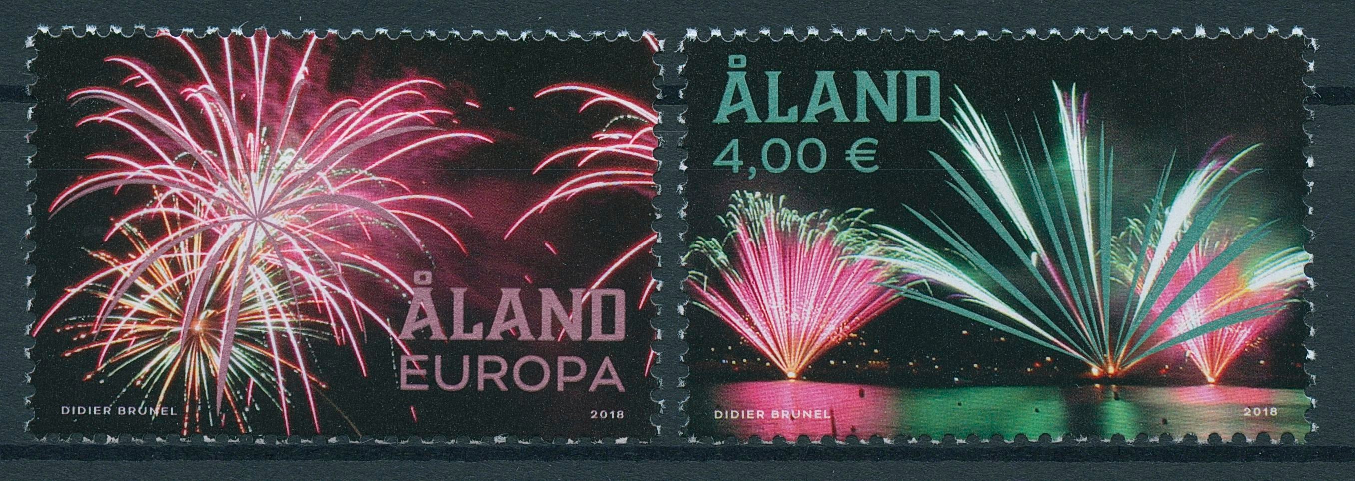 Aland Cultures & Traditions Stamps 2018 MNH Fireworks JoHo Pyro 2v Set