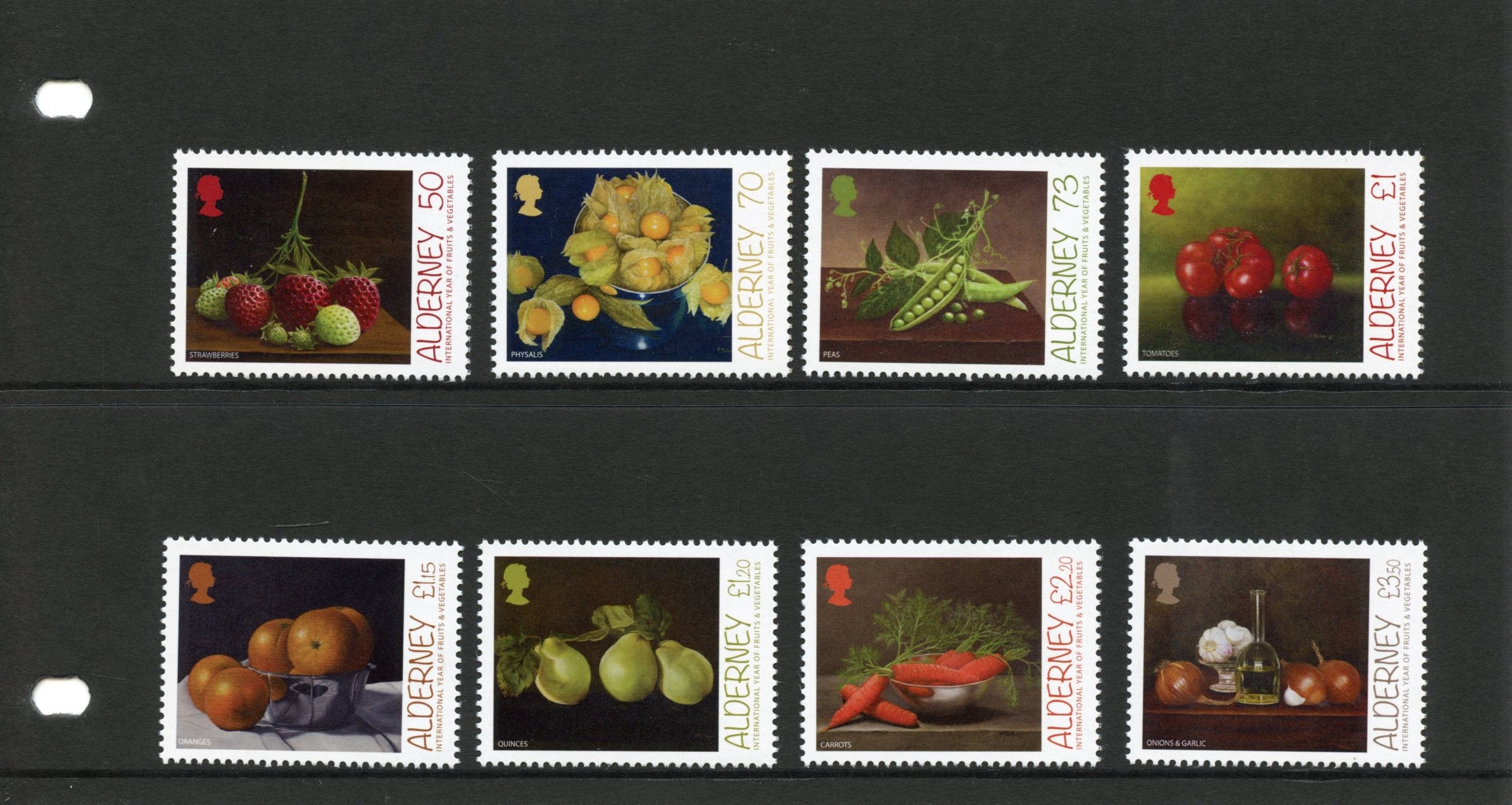 Alderney 2021 MNH Nature Stamps Intl Year Fruit & Vegetables Fruits Oranges Peas 8v Set P/P