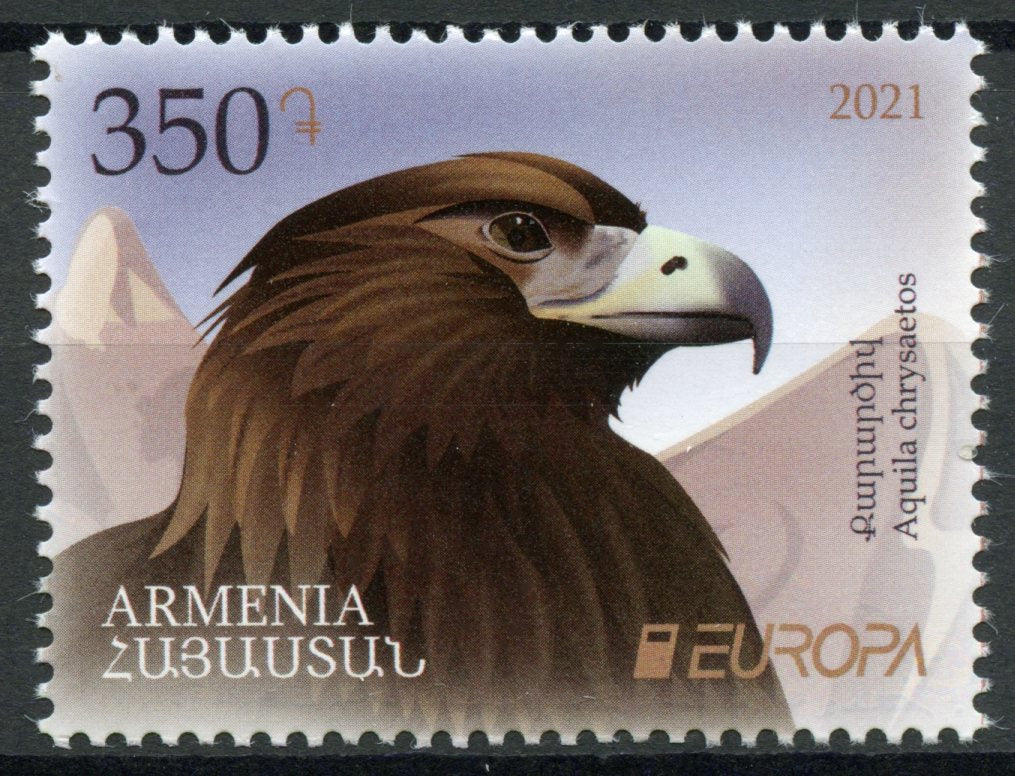 Armenia Europa Stamps 2021 MNH Endangered Natl Wildlife Eagles Golden Eagle 1v Set