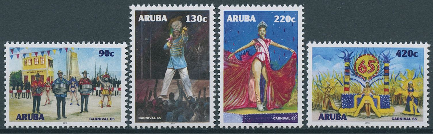 Aruba 2019 MNH Cultures Stamps Carnival 65 Years Festivals Traditions 4v Set