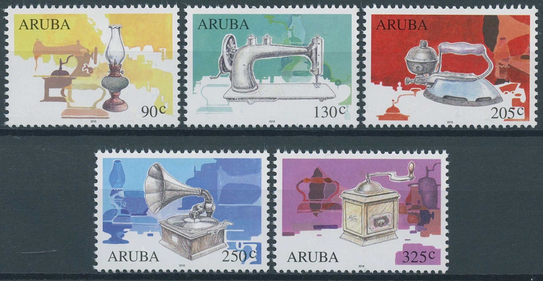 Aruba 2016 MNH Antiques Stamps Collecting 5v Set