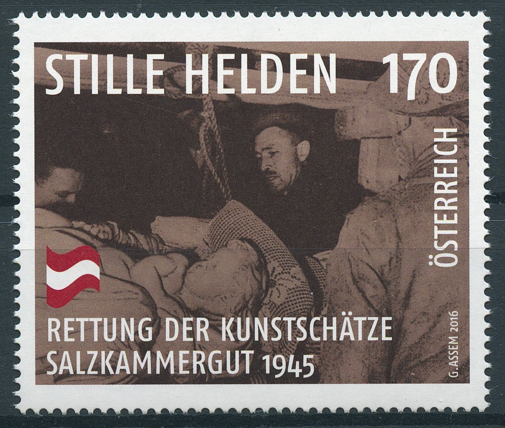 Austria 2016 MNH WWII Unsung Heroes Art Treasures Salzkammergut 1v Set Stamps