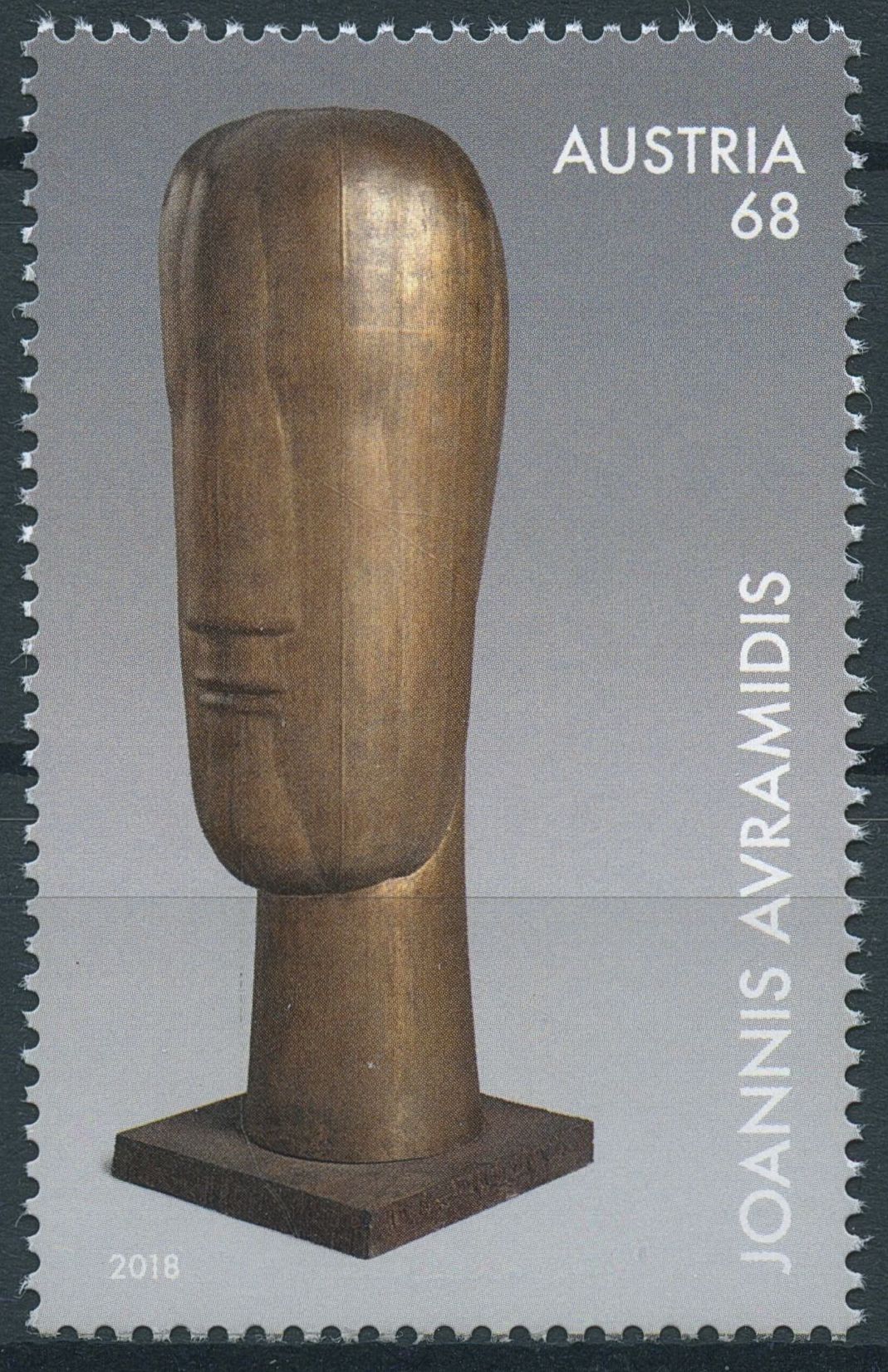 Austria 2018 MNH Joannis Avramidis Sculptor 1v Set Sculpture Art Stamps