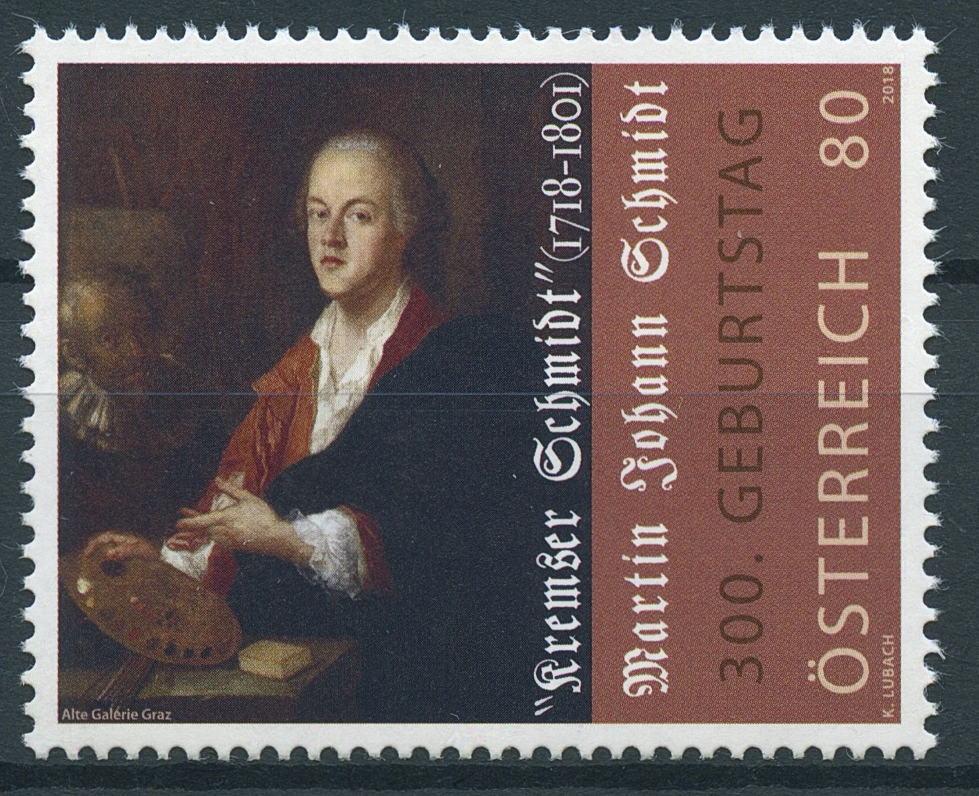 Austria 2018 MNH Kremser Schmidt Baroque Paintings 1v Set Art Stamps