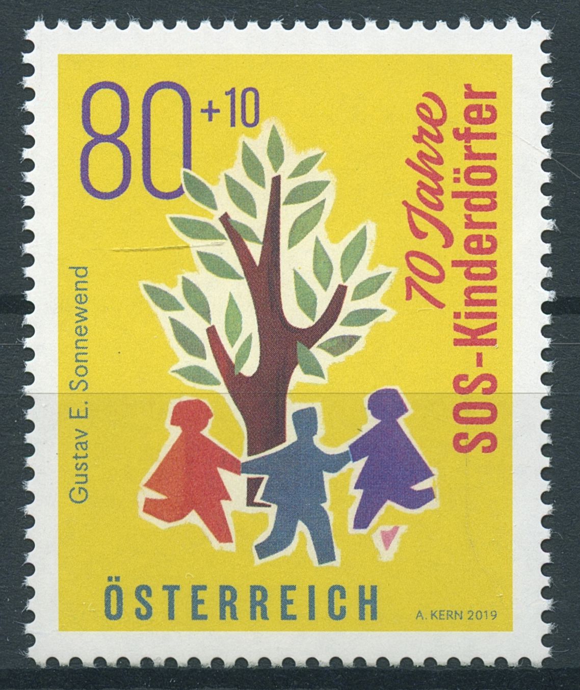 Austria 2019 MNH SOS Children's Childrens Villages 70 Years 1v Set Trees Stamps