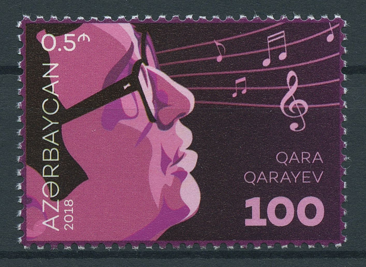Azerbaijan 2018 MNH Qara Qarayev Gara Garayev 1v Set Composers Music Stamps