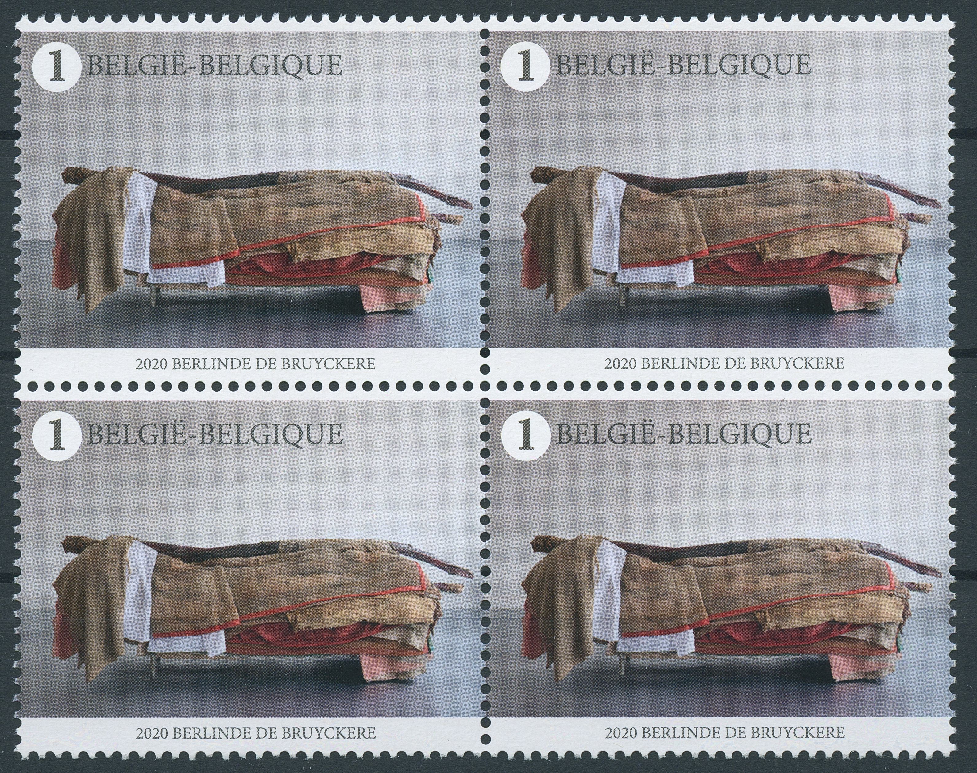 Belgium Art Stamps 2020 MNH Berlinde de Bruyckere Installations 4v Block
