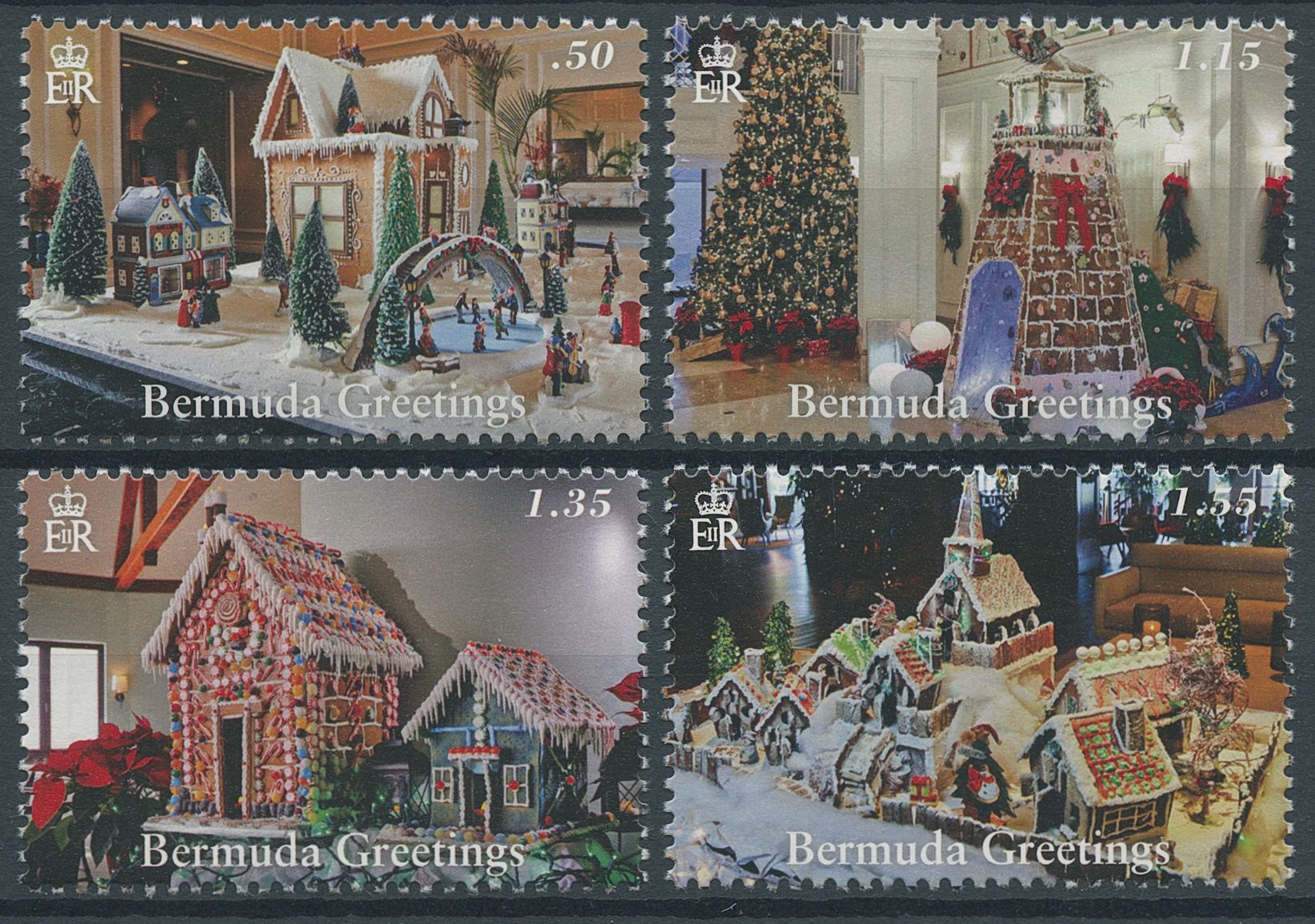Bermuda 2021 MNH Christmas Stamps Xmas Greetings Festive Scenes 4v Set