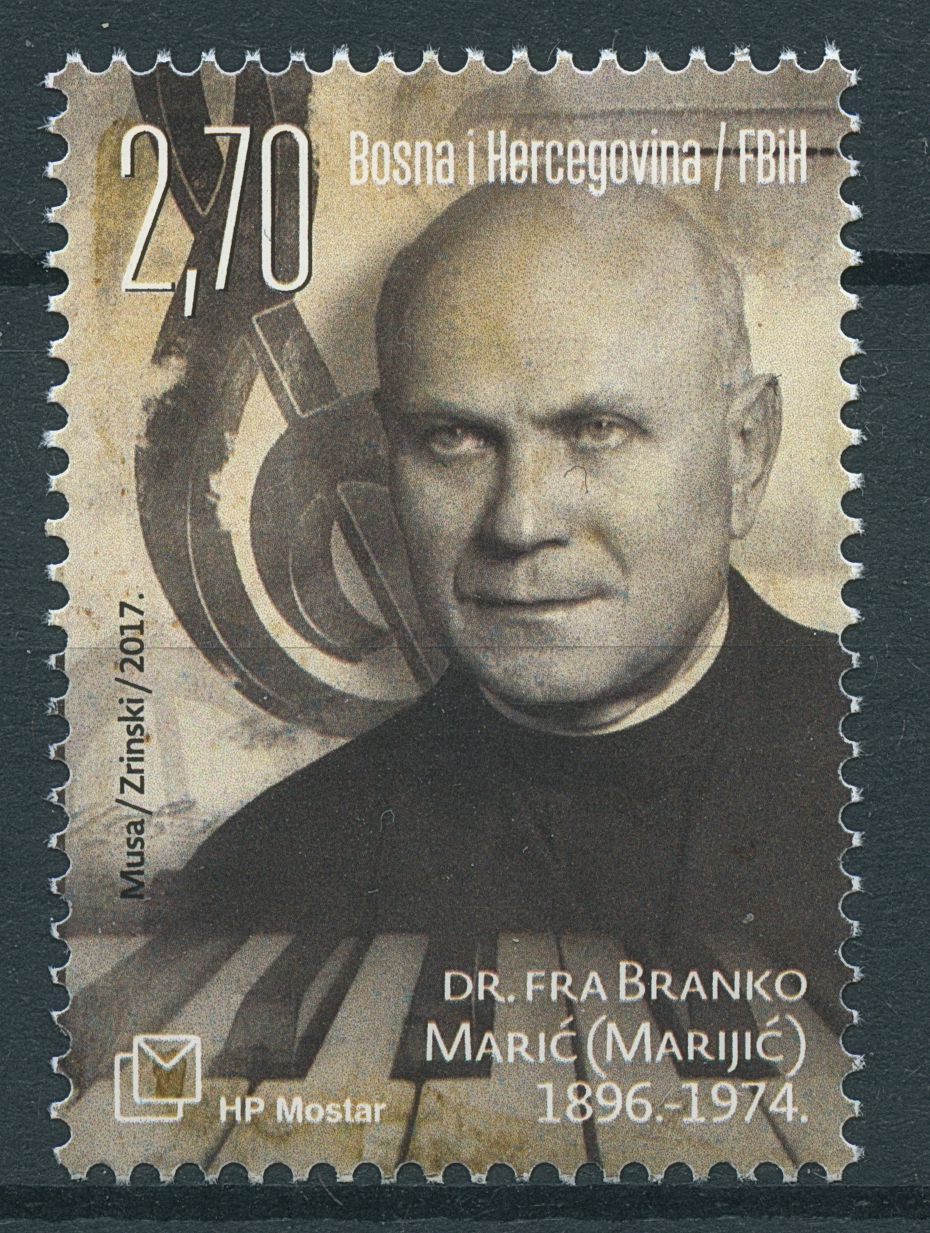 Bosnia & Herzegovina 2017 MNH Dr Fra Branko Maric World Music Day 1v Set Stamps