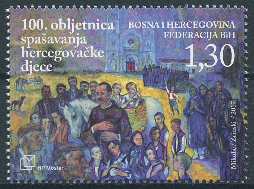 Bosnia & Herzegovina 2017 MNH WWI WW1 Starving Children Rescue 1v Set Stamps