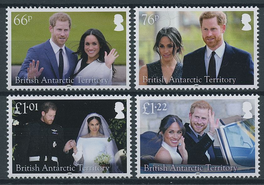 BAT 2018 MNH Royalty Stamps Prince Harry & Meghan Royal Wedding 4v Set