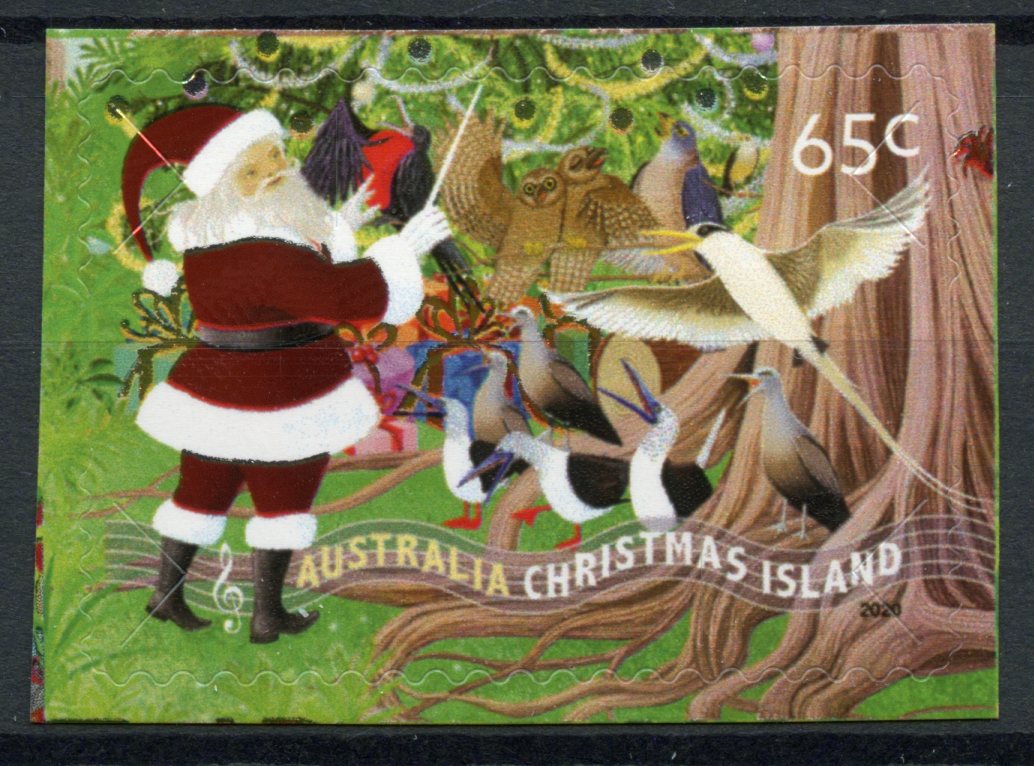 Christmas Island 2020 MNH Christmas Stamps Santa Birds 1v S/A Set