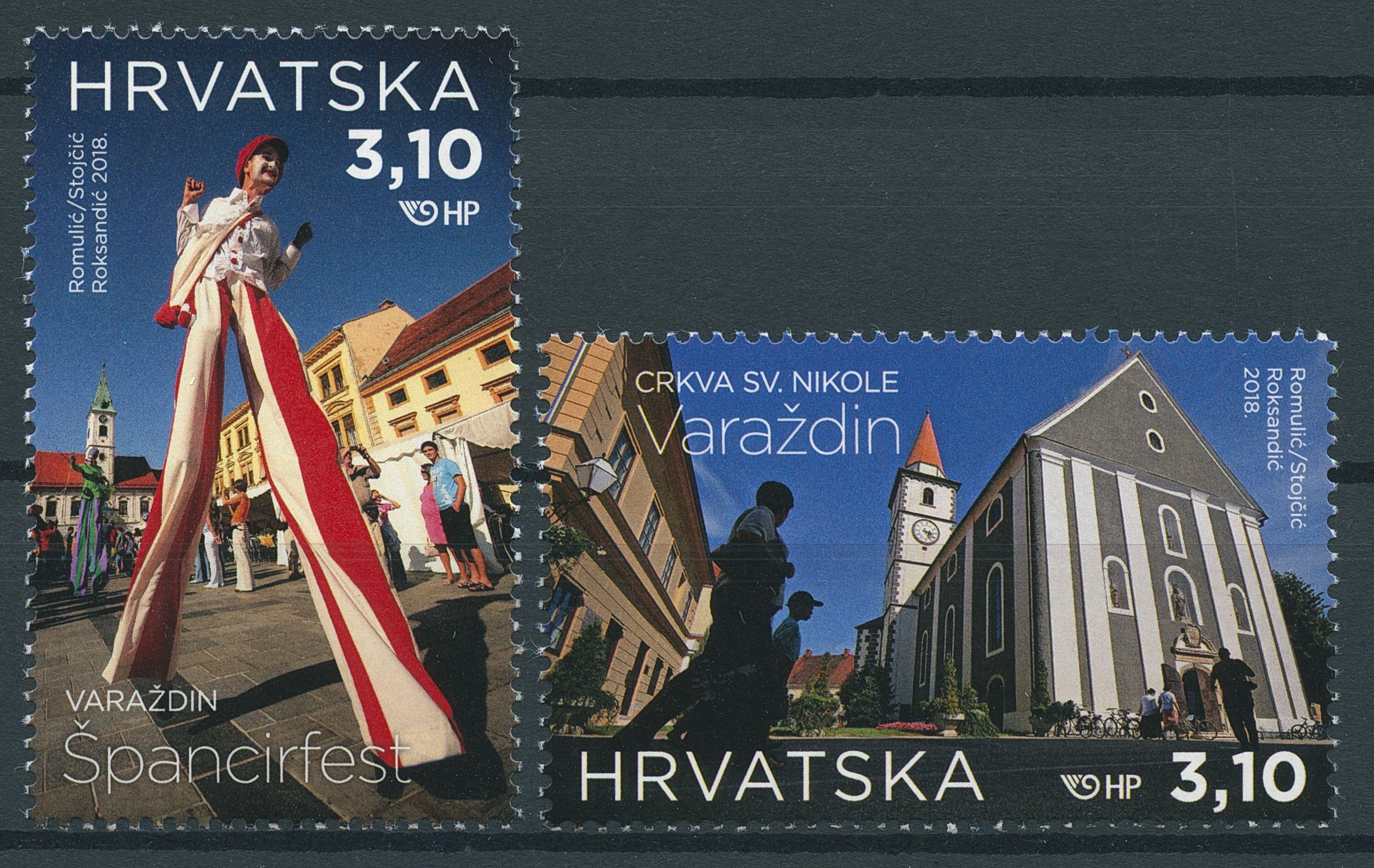 Croatia 2018 MNH Varazdin Tourism 2v Set Churches Architecture Stamps
