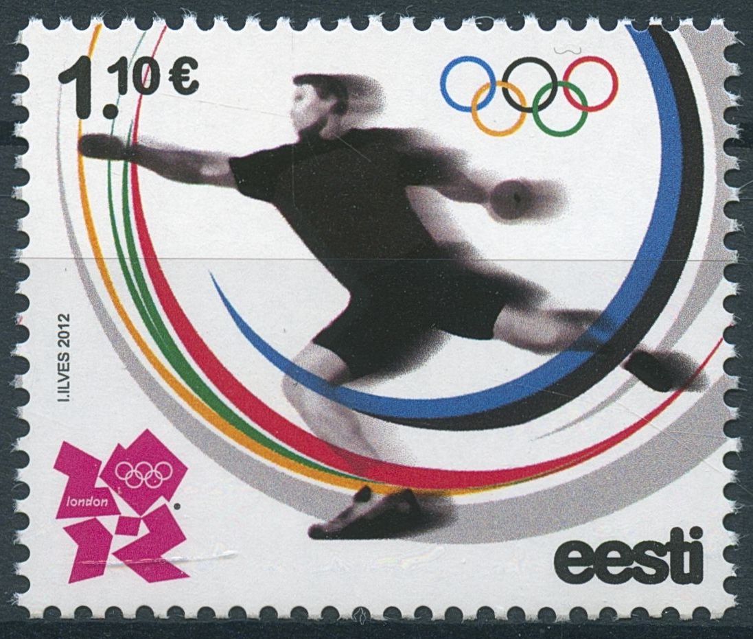 Estonia 2012 MNH London 2012 Olympic Summer Games 1v Set Olympics Sports Stamps