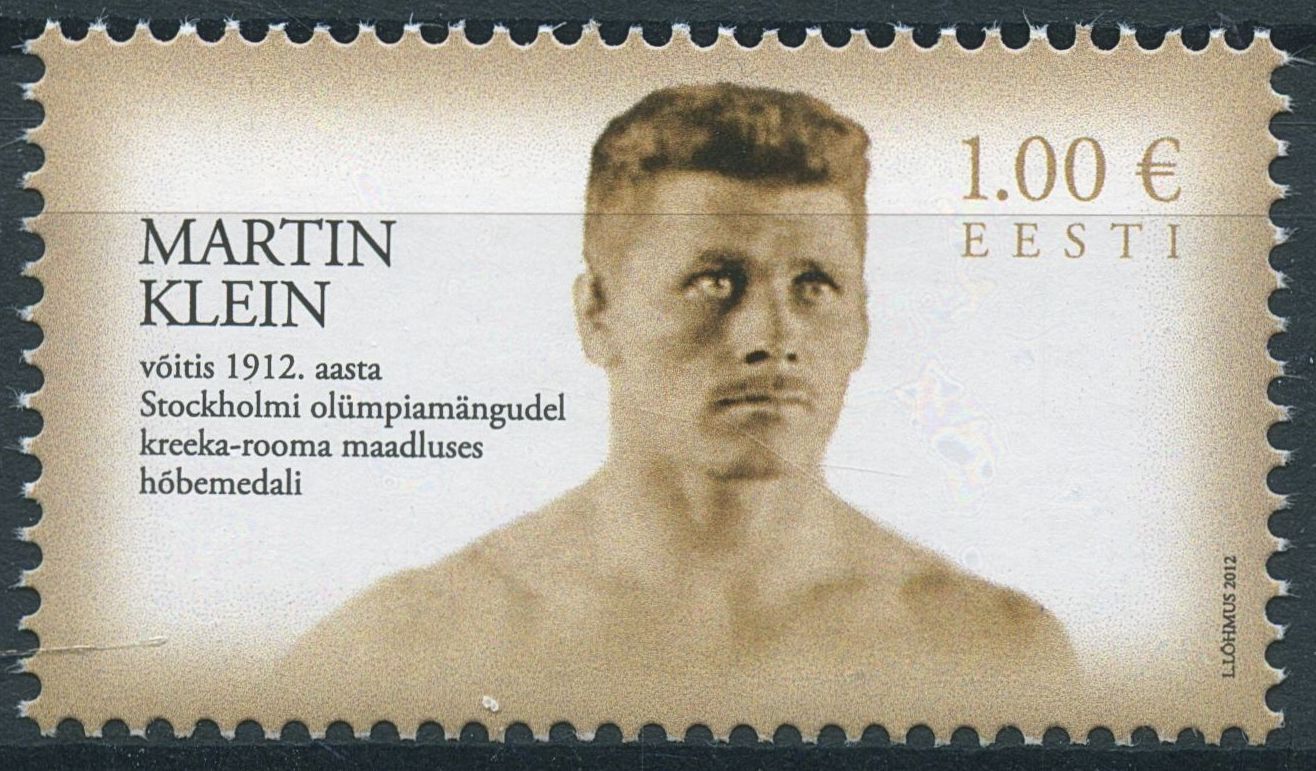 Estonia 2012 MNH Martin Klein 1st Medal Olympics Wrestling 1v Set Sports Stamps