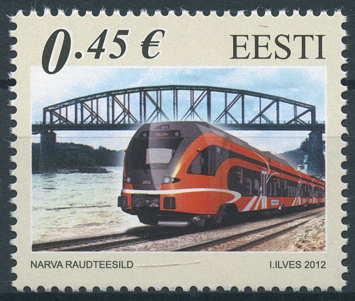 Estonia 2012 MNH Railway Bridges JIS 1v Set Trains Rail Architecture Stamps
