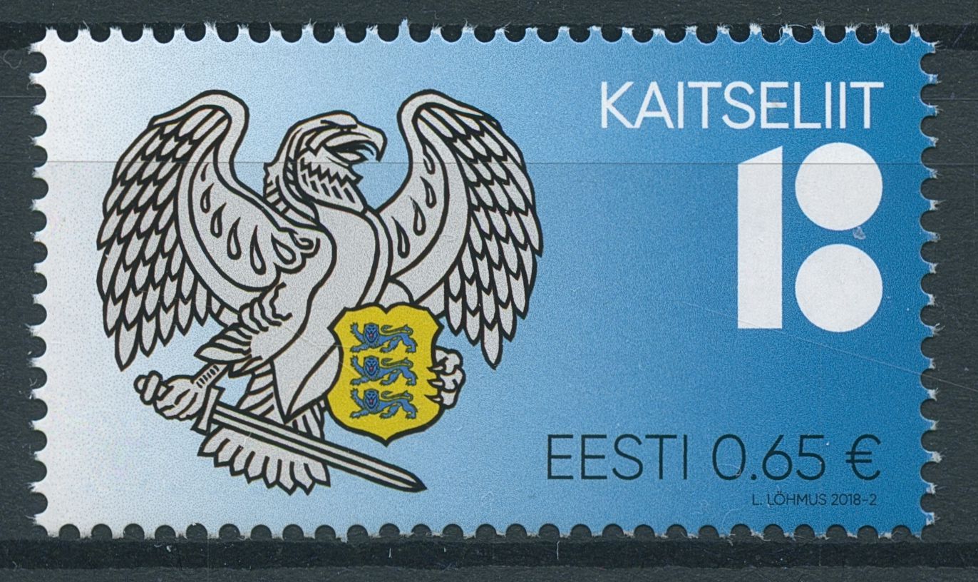 Estonia 2018 MNH Estonian Defence League 100 Yrs 1v Set Military Emblems Stamps