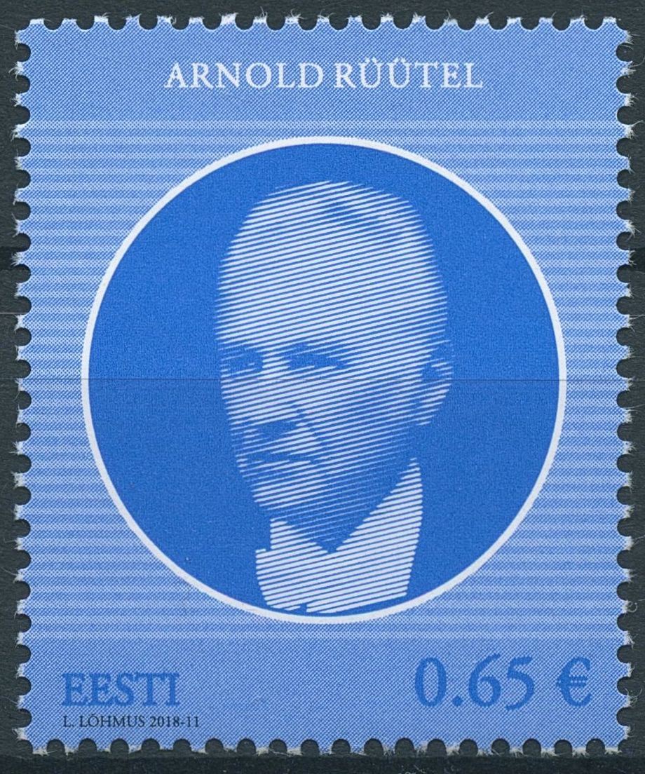 Estonia 2018 MNH Arnold Ruutel Heads of State 1v Set Politicians Stamps