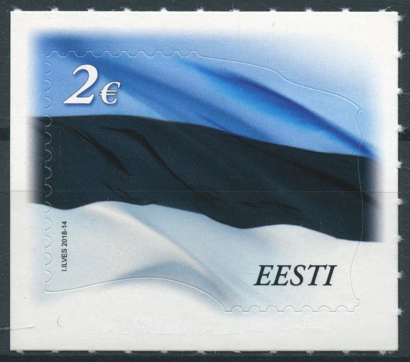 Estonia 2018 MNH Estonian Flag Reprint R/P 1v S/A Set Flags Natl Emblems Stamps