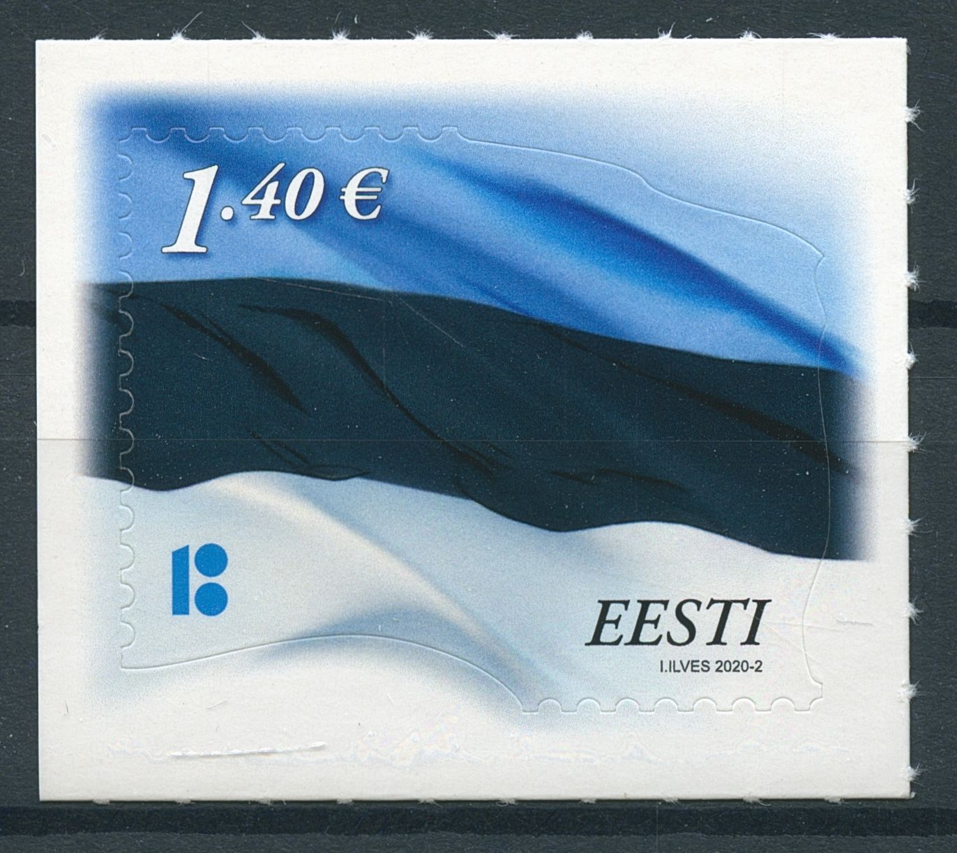 Estonia Flags Stamps 2020 MNH Estonian Flag Reprint National Emblems 1v S/A Set