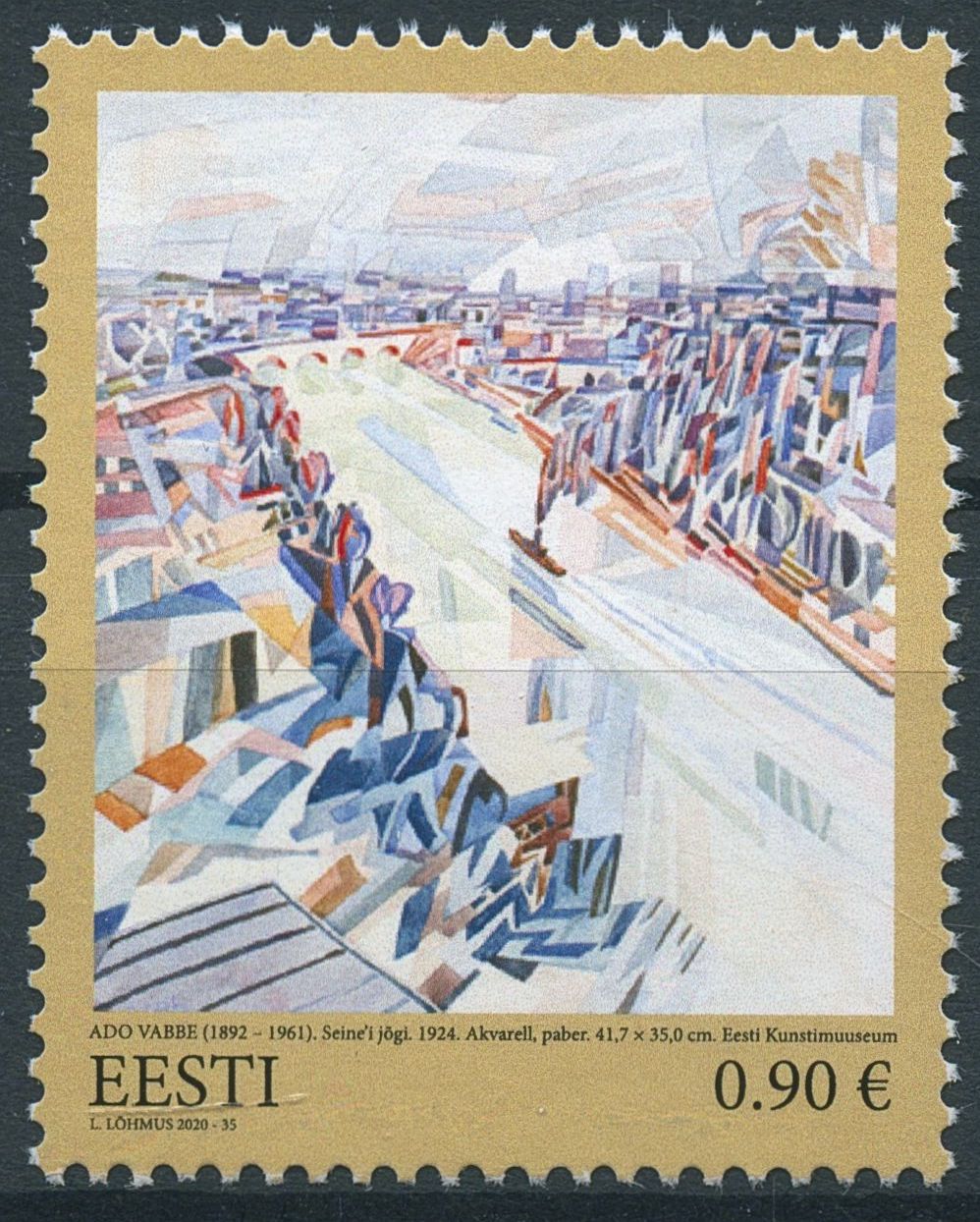 Estonia Art Stamps 2020 MNH Treasury of Estonian Art Museum Ado Vabbe 1v Set