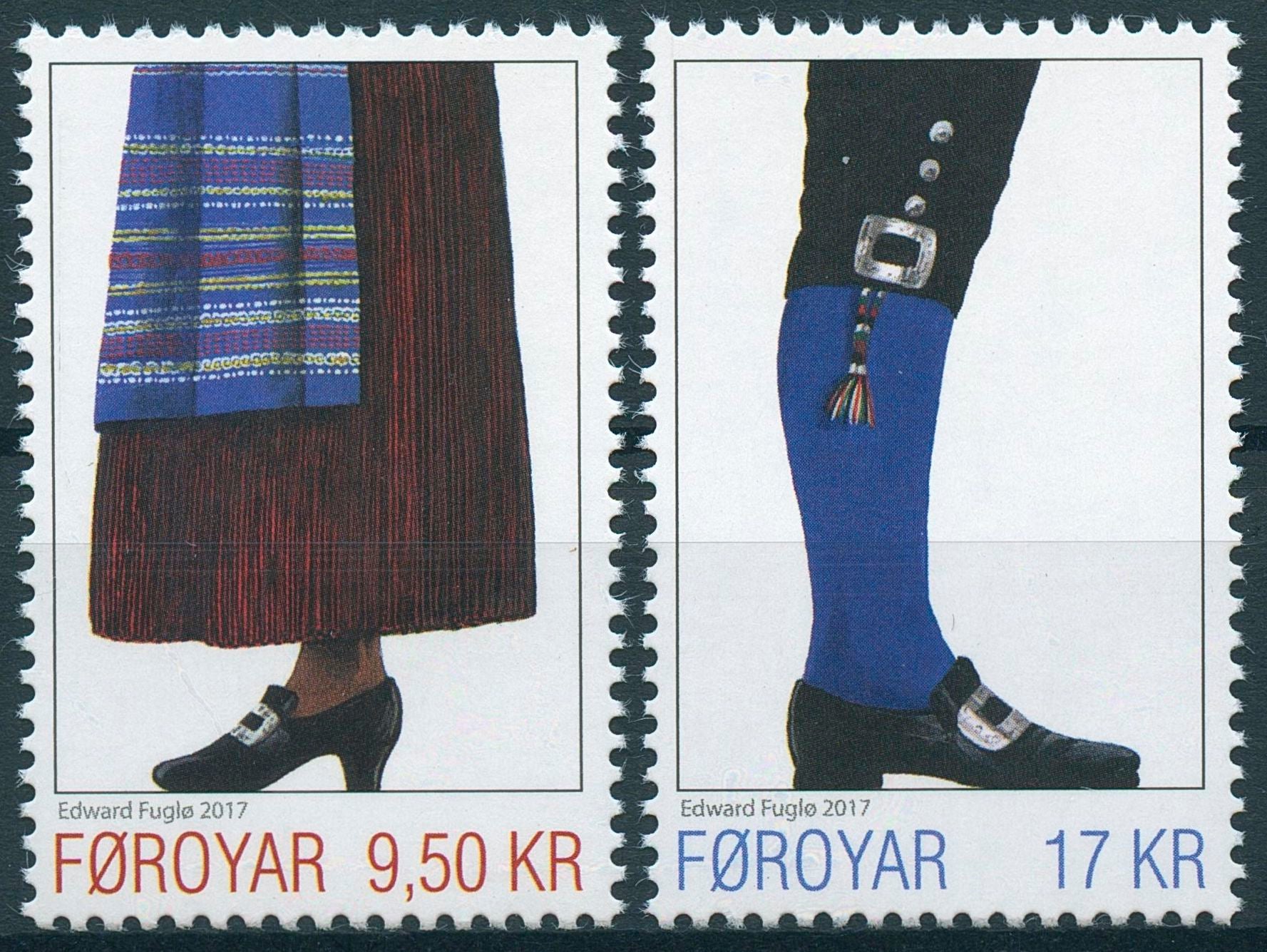 Faroes Faroe Islands 2017 MNH Faroese National Costumes II 2v Set Stamps