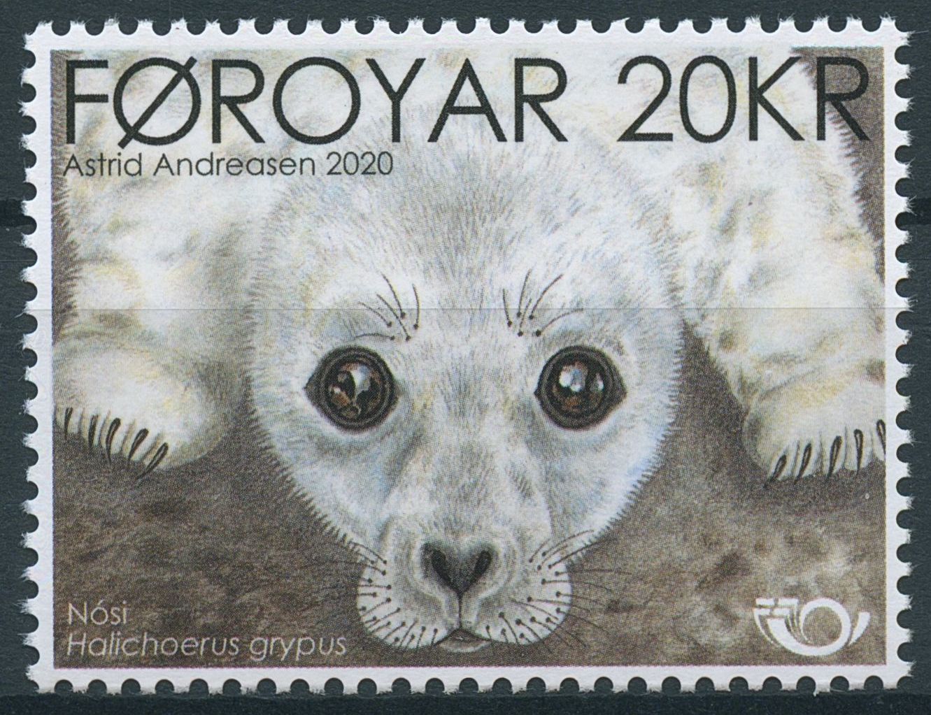 Faroe Islands Faroes Wild Animals Stamps 2020 MNH Seal Pup Norden Seals 1v Set