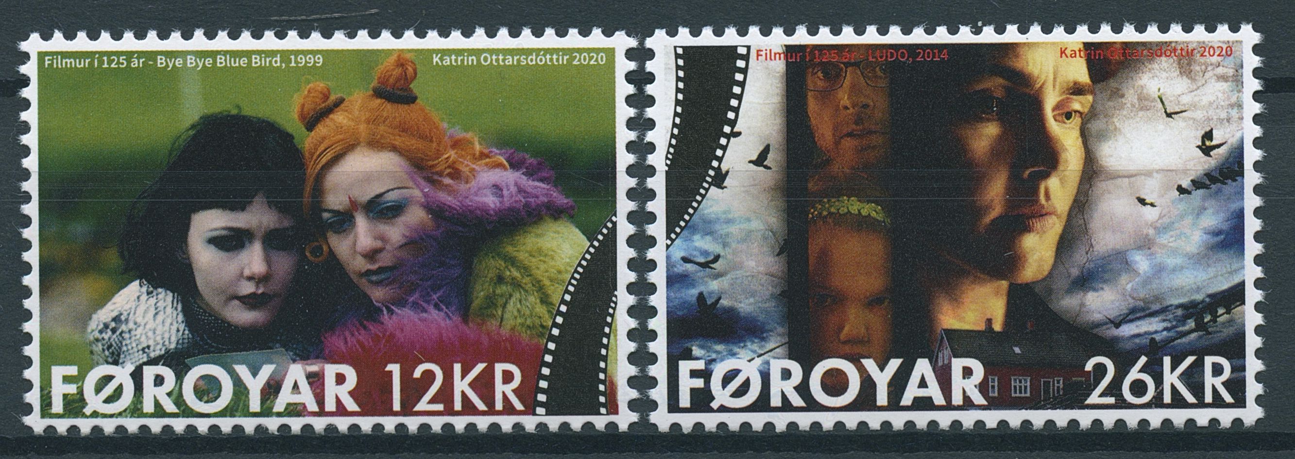 Faroes Faroe Islands Cinema Stamps 2020 MNH Motion 125 Yrs Pictures Film 2v Set