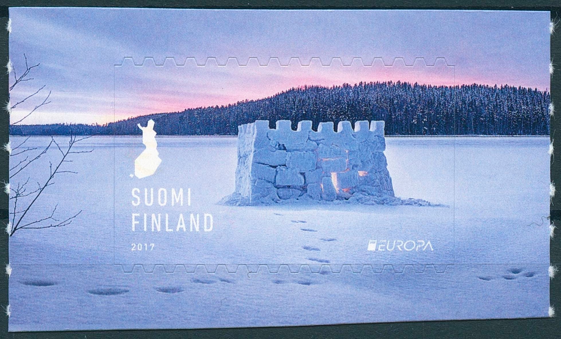 Finland 2017 MNH Europa Snow Castle 1v S/A Set Castles Architecture Stamps