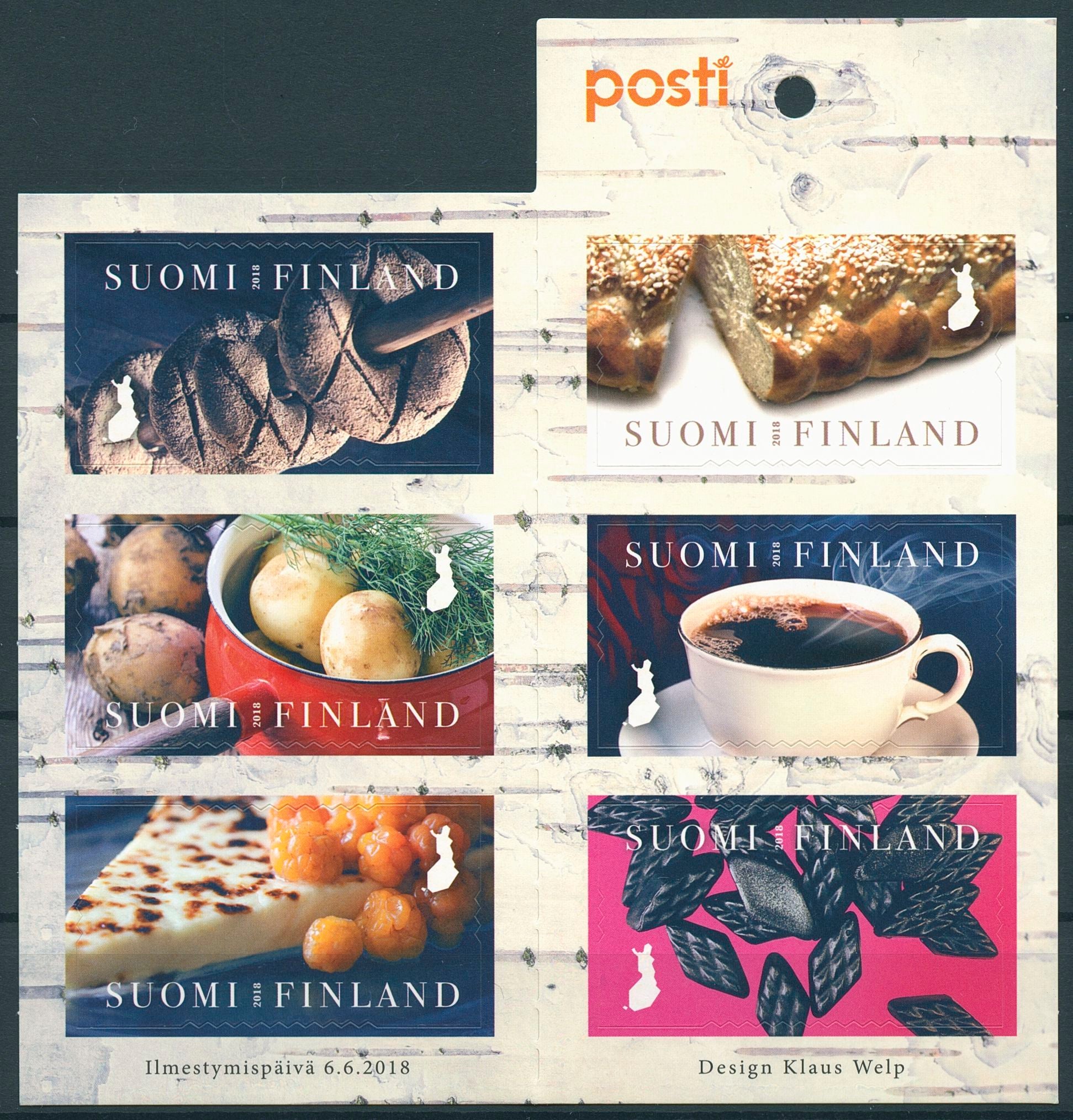 Finland 2018 MNH Finnish Tastes 6v S/A Booklet Gastronomy Food Drink Stamps