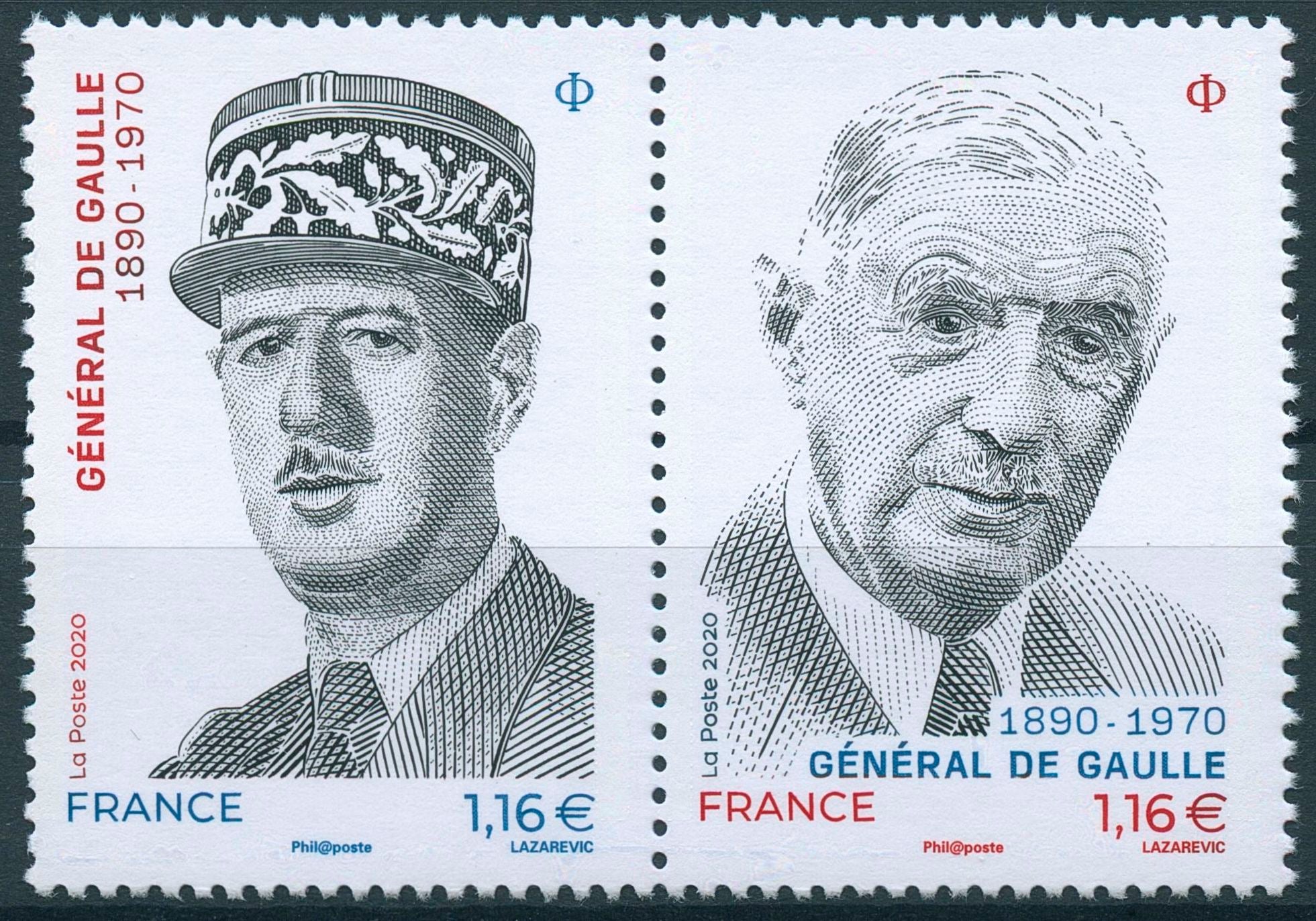 France Historical Figures Stamps 2020 MNH General De Gaulle WWII WW2 2v Set
