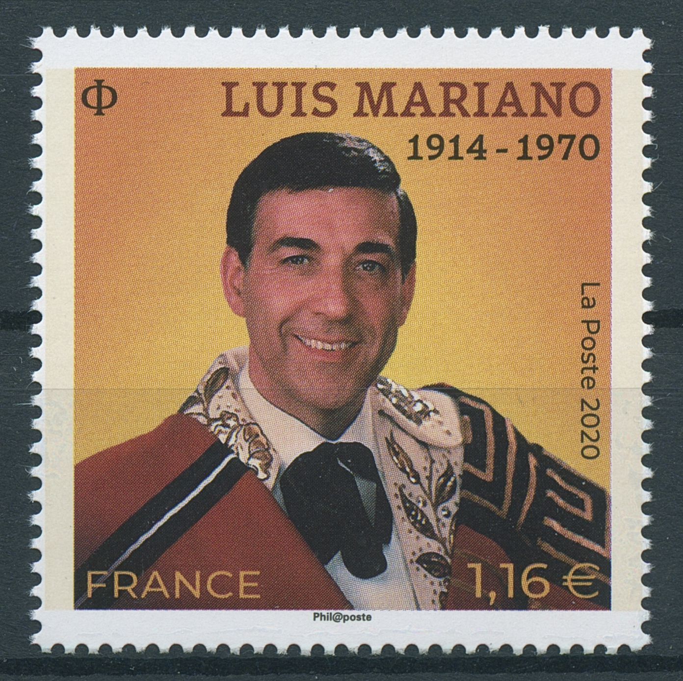 France Music Stamps 2020 MNH Luis Mariano Tenor Singers Famous People 1v Set