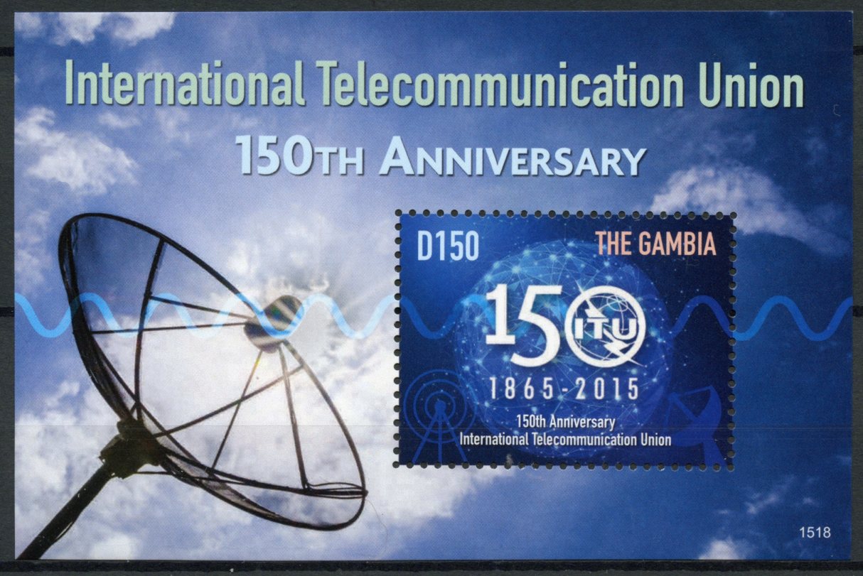 Gambia 2015 MNH Organizations Stamps International Telecommunication Union ITU 150th Anniv 1v S/S