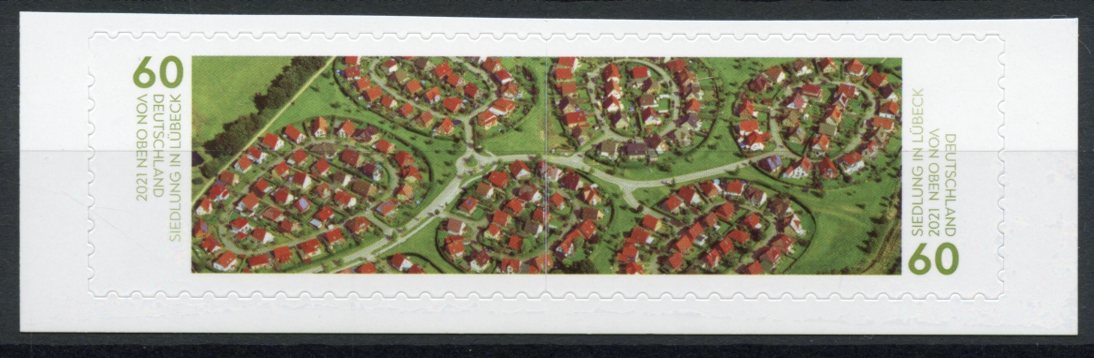 Germany 2021 MNH Landscapes Stamps Lubeck Settlement Estate From Air 2v S/A Set