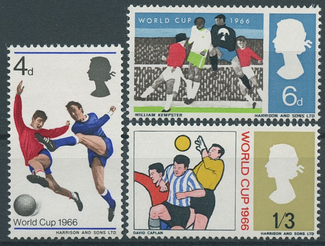GB 1966 MNH Sports Stamps World Cup Football Soccer 3v Set