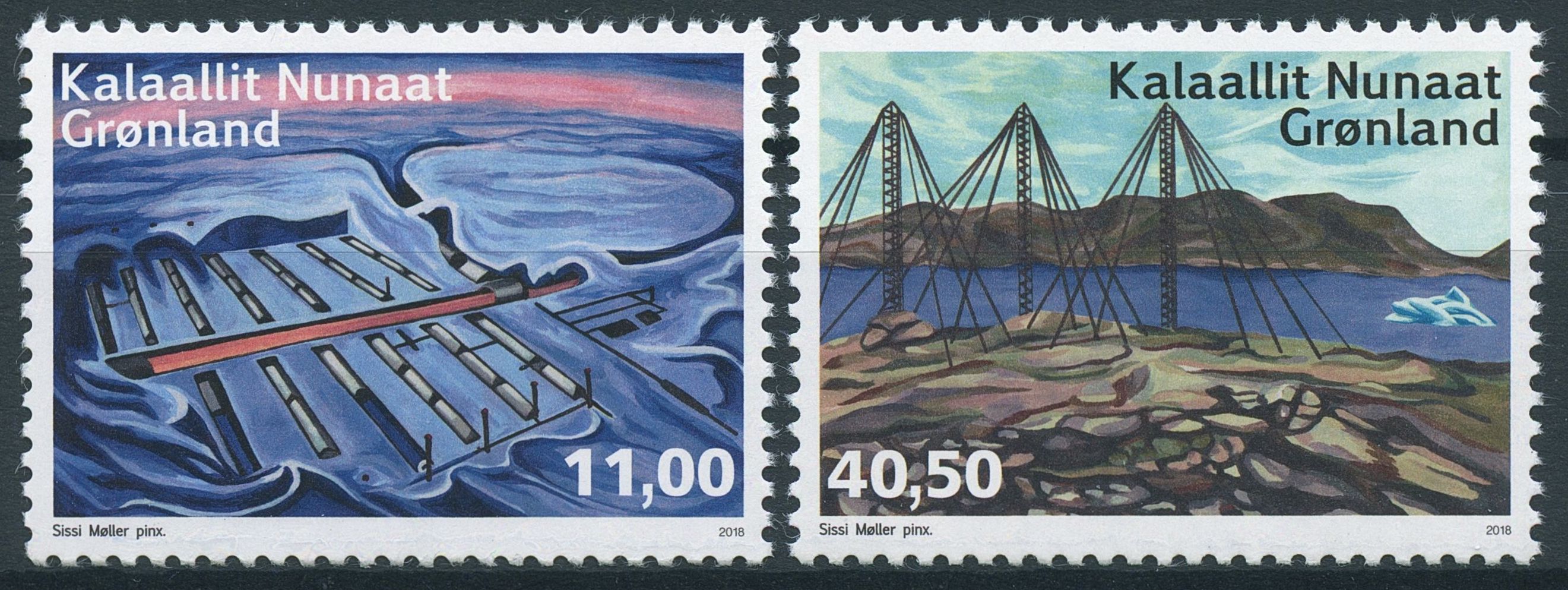 Greenland 2018 MNH Abandoned Stations II 2v Set Exploration Architecture Stamps