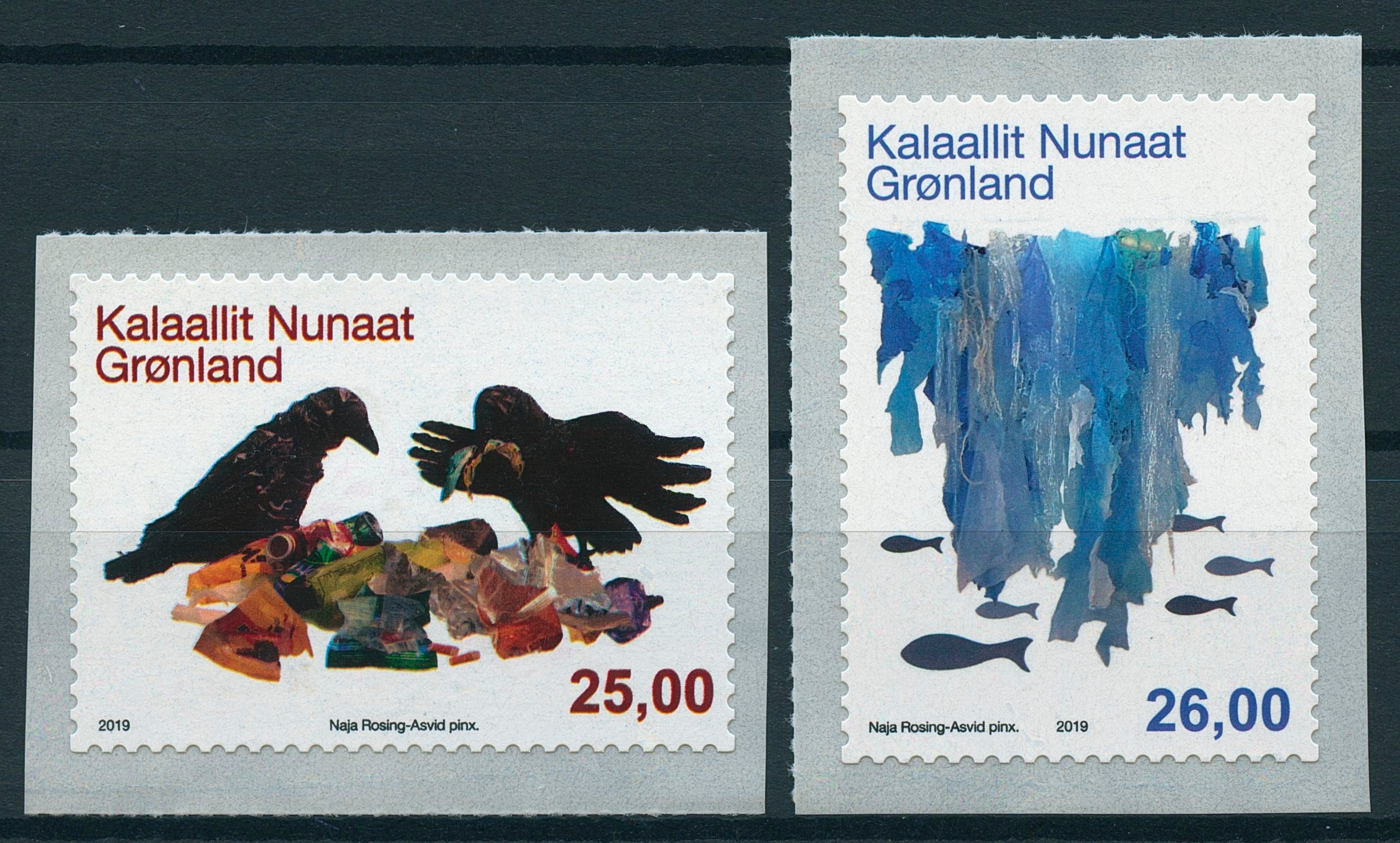 Greenland Birds Stamps 2019 MNH Environment Part III Fish Fishes 2v S/A Set